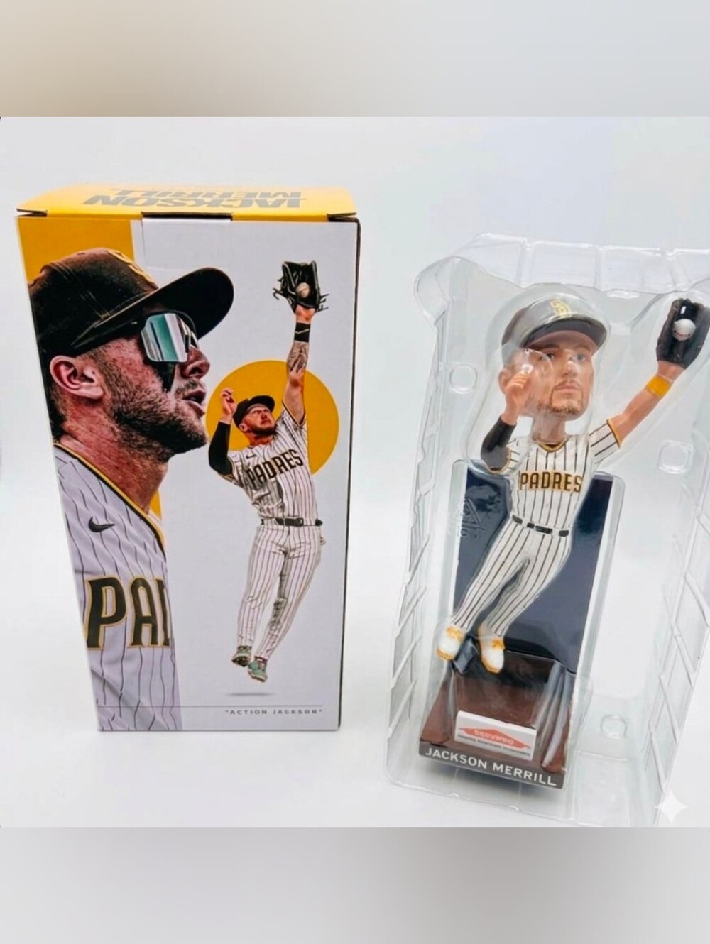 2026 San Diego Padres Jackson Merrill "Merrill Robbery" Bobblehead SERVPRO New